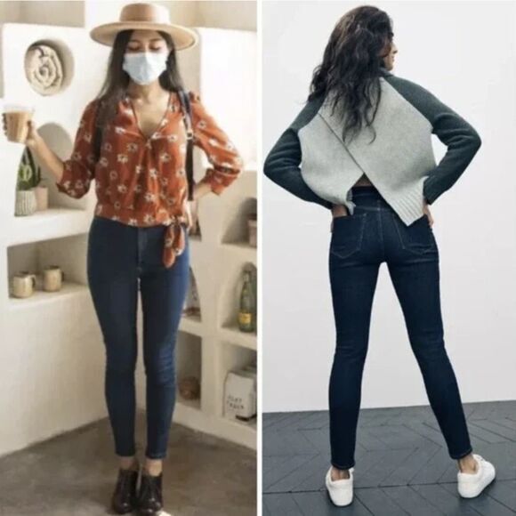 NEW Madewell 9" Mid-Rise‎ Skinny Jeans in Orland Wash: TENCEL™ Denim 26 - Picture 1 of 14